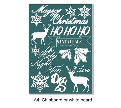 A4  Christmas, 210 x 297. chipboard,white board,pineMin buy 3.